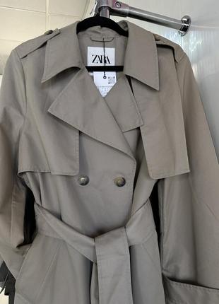 Роскошный тренч зара плащ zara размер xs, m, l