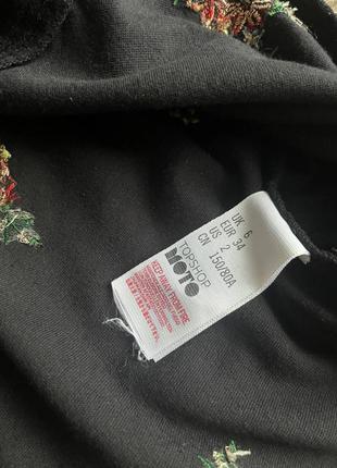 Черный сарафан в цветочный принт от topshop🪷4 фото