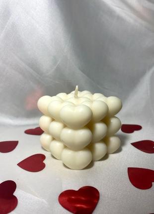 Свічка "bubble сердечко"