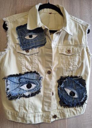 Жилет джинсовый с pinterest