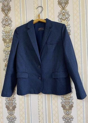 Стильный пиджак, синий с черным пиджак жакет