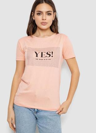 Футболка женская с принтом персиковый туречки