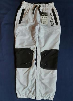 Джоггеры bkl wear германия белые непромокаемые спортивные штаны на подкладке на 8, 10 и 12 лет2 фото