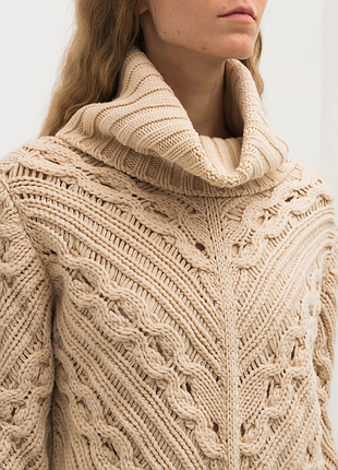 Шерстяной теплый свитер max mara крупной вязки шерсть кашемир