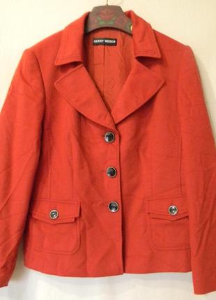 Піджак gerry weber шерсть/шовк р. 42/xl