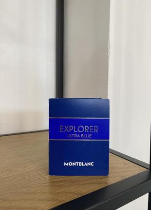 Пробник парфюма montblanc explorer ultra blue парфюмированная вода