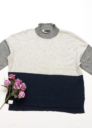 Джемпер оверсайз, колор-блок, marks& spencer.