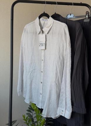 Льняная блуза от zara