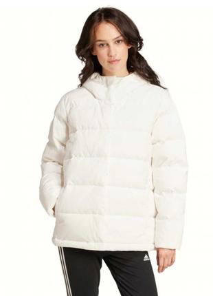 Пуховик женский adidas helionic hooded down jacket ix8863