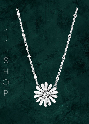 Срібне намисто "ромашка" pandora (пандора) 398964c01