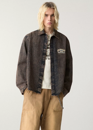 Джинсовая куртка chevrolet pull&bear