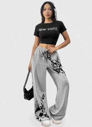 Широкие спортивные штаны s/m