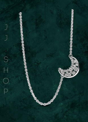 Срібне намисто "сяючий півмісяць" pandora (пандора) 392785c01