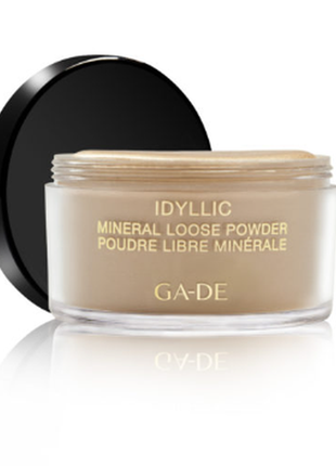 Пудра рассыпчатая с минералами – ga-de idyllic mineral loose powder