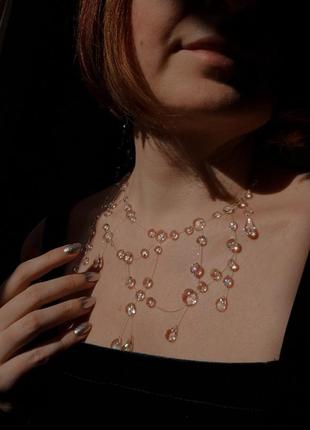 Кольє "краплини дощу"