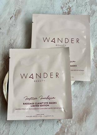 Маски для очей wander beauty baggage claim limited-edition festive fuchsia eye masks