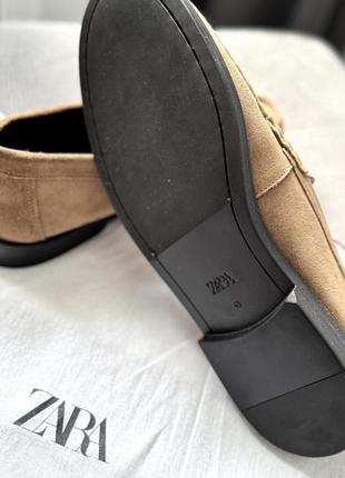 Шкіряні лофери zara7 фото