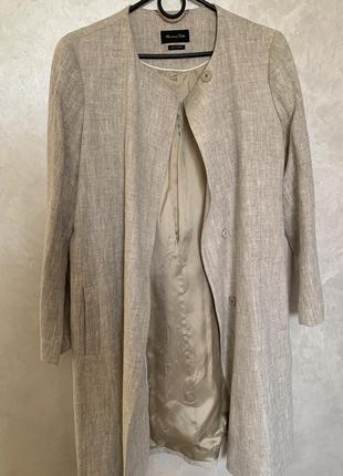 Пальто тренч-пиджак massimo dutti