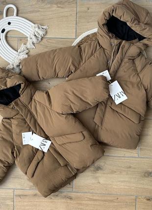 Куртка пуфер zara 92