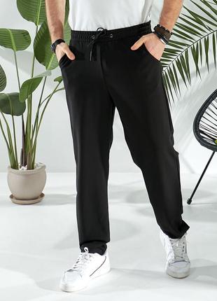 Мужские прямые брюки с 50 по 60 размер. брюки из трикотажа пенье.