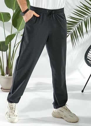 Мужские прямые брюки с 50 по 60 размер. брюки из трикотажа пенье.7 фото