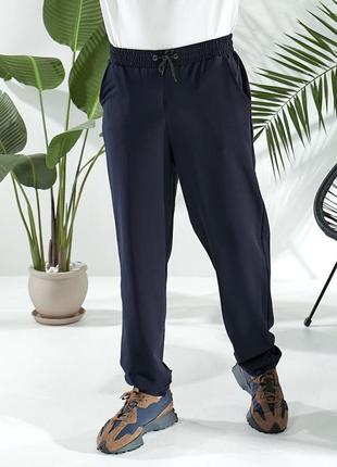 Мужские прямые брюки с 50 по 60 размер. брюки из трикотажа пенье.3 фото