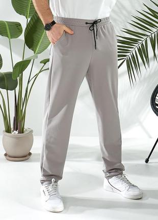 Мужские прямые брюки с 50 по 60 размер. брюки из трикотажа пенье.5 фото