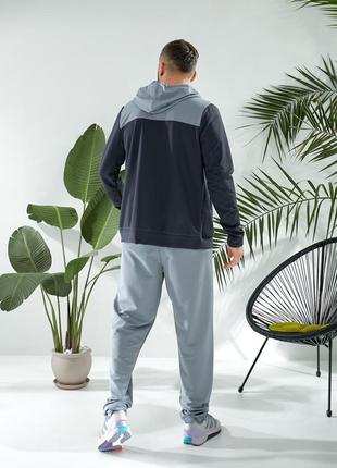 Мужской спортивный костюм с капюшоном (кофта на молнии/брюки прямые) с 50 по 60 размер8 фото
