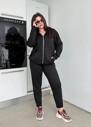 Спортивный костюм: худи + джоггеры из трикотажа по 60 размер.4 фото