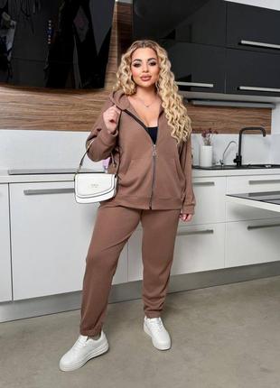 Спортивный костюм: худи + джоггеры из трикотажа по 60 размер.2 фото