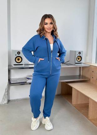 Спортивный костюм: худи + джоггеры из трикотажа по 60 размер.5 фото