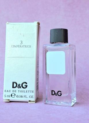 Миниатюра флакон l'impératrice 3 dolce&gabbana коллекц красив миниатюр парфюм императрица женск вода