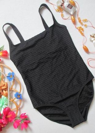 Суперовый слитный фактурный черный купальник m&s 06-22🍒🍹🍒