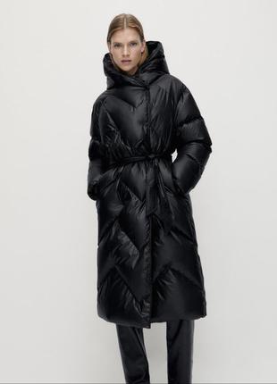 Пуховик пухове пальто massimo dutti