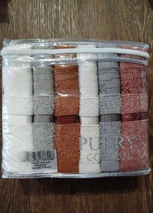 Набір махрових рушників супер якість котон 6 шт