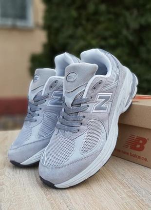 Кроссовки new balance 2002 r свет серые
