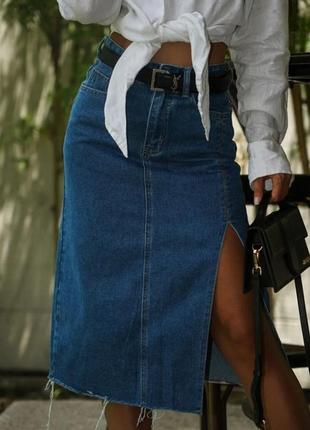 Юбка с разрезом