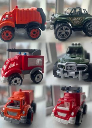 Машинки технок ( пожежна,сміттєвоз,джип)