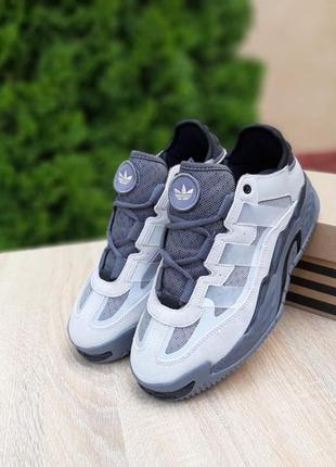Мужские кроссовки adidas niteball grey адидас найтбол серого цвета