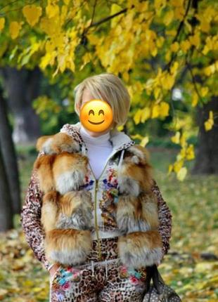 Жилетка натуральный мех лисы
