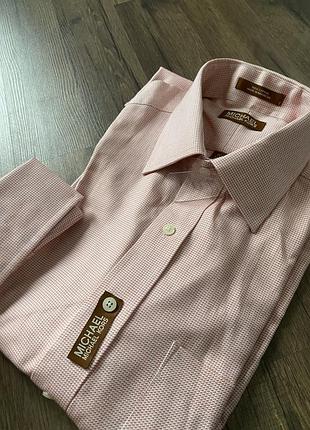 Сорочка довгий рукав під запонки чоловіча michael kors