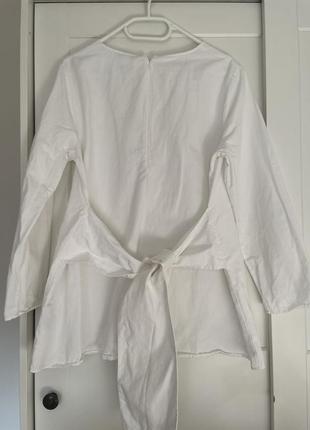 Сорочка біла cos з завʼязкою