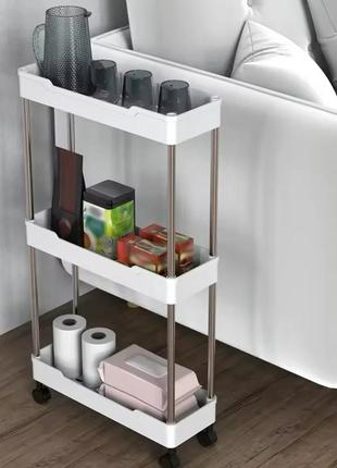 Поличка на колесах, етажерка, стелаж