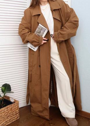 Длинный тренч zara