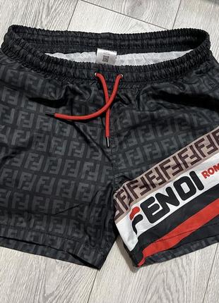 Шорты фенди, fendi, итальялия. на подкладке