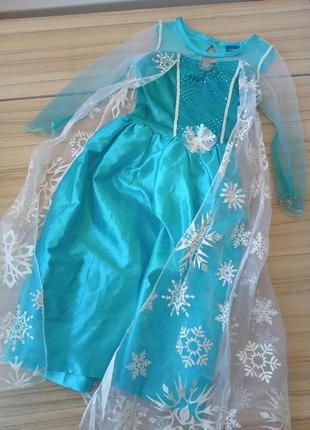 Платье эльзы frozen disney на 6-7 лет