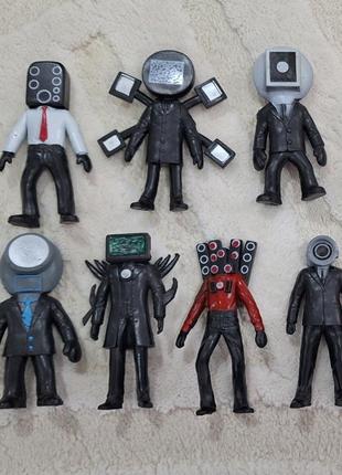 Скибіді туалет фігурки набір фігурок skibidi toilet 7-9см 12шт