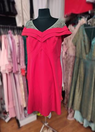 Новинка 2025🔥 платье праздничное с открытыми плечами большого размера нарядное платье батал