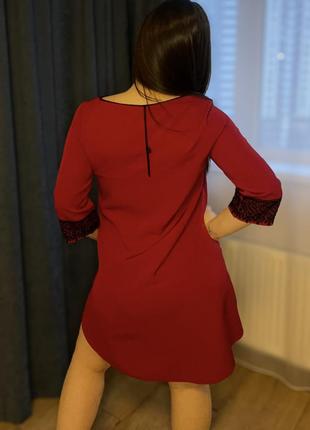 Платье, платье, красное платье, платье миди, красное платье, женское платье.4 фото