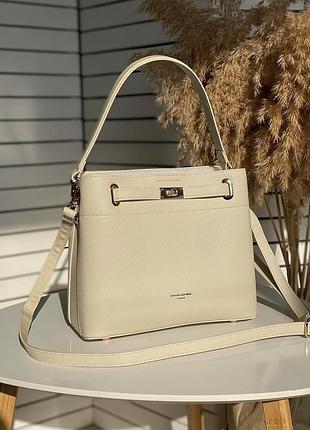 Сумка кросс боді клатч класична на шлейці цепи багет david jones девид джонс 6829